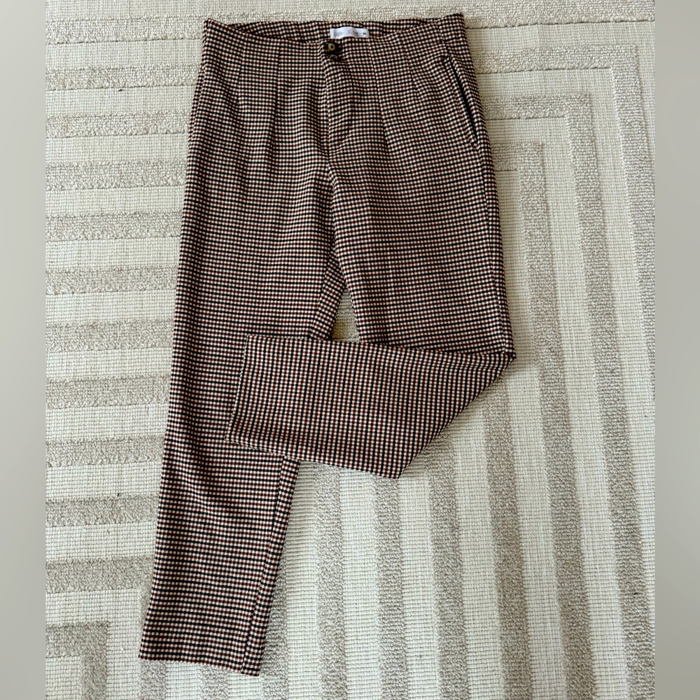 Zara girls, size 11-12, brownish checkered pattern pants